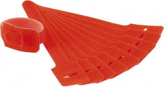 SpeedTech - 6" Long Orange Nylon & Polyethylene Hook & Loop Strap - 40 Lb Tensile Strength - Exact Tool & Supply