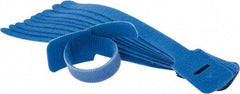 SpeedTech - 8" Long Blue Nylon & Polyethylene Hook & Loop Strap - 40 Lb Tensile Strength - Exact Tool & Supply