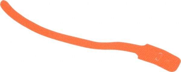 SpeedTech - 8" Long Orange Nylon & Polyethylene Hook & Loop Strap - 40 Lb Tensile Strength - Exact Tool & Supply