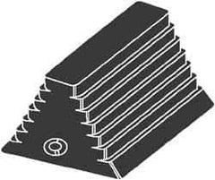 NMC - 10" Wide x 6" High x 8" Deep, Rubber Wheel Chock - Exact Tool & Supply