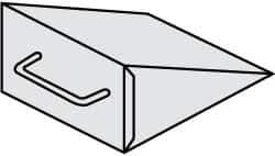 NMC - 10" Wide x 6" High x 8" Deep, Steel Wheel Chock - Exact Tool & Supply