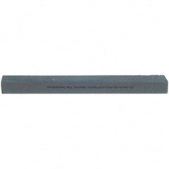 Norton - 10" Long x 1-1/4" Wide x 3/4" Thick, Silicon Carbide Sharpening Stone - Flat, Medium Grade - Exact Tool & Supply