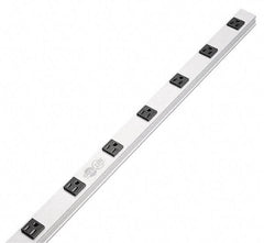 Tripp-Lite - 12 Outlets, 120 Volts, 15 Amps, 15' Cord, Power Outlet Strip - Raceway Mount, 5-15P NEMA Configuration, 36" Strip, cUL Listed, UL1363 - Exact Tool & Supply