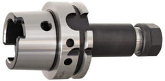Kennametal - 1.02mm to 16mm Capacity, 100mm Projection, HSK50 Hollow Taper, ER25 Collet Chuck - 125mm OAL - Exact Tool & Supply