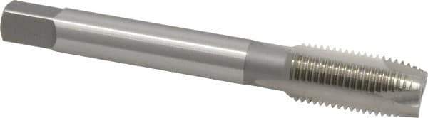 OSG - M12x1.25 Metric Fine, 3 Flute, Bright Finish, High Speed Steel Spiral Point Tap - Plug Chamfer, Right Hand Thread, 3-3/8" OAL, 1-21/32" Thread Length, 0.367" Shank Diam, Series 142 - Exact Tool & Supply