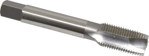 OSG - M16x1.50 Metric Fine, 3 Flute, Bright Finish, High Speed Steel Spiral Point Tap - Plug Chamfer, Right Hand Thread, 3-13/16" OAL, 1-13/16" Thread Length, 0.48" Shank Diam, Series 142 - Exact Tool & Supply