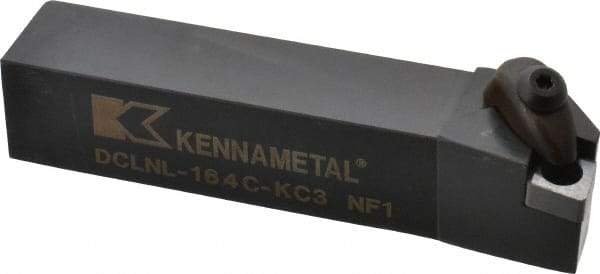 Kennametal - DCLN, Left Hand Cut, 5° Lead Angle, 1" Shank Height x 1" Shank Width, Negative Rake Indexable Turning Toolholder - 5" OAL, CN..43. Insert Compatibility, Series Kenclamp - Exact Tool & Supply