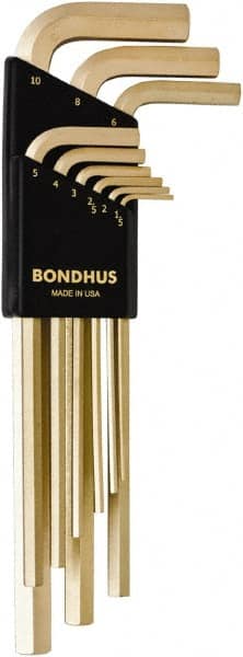 Bondhus - Hex Key Sets Tool Type: Hex Handle Type: L-Key Long Arm - Exact Tool & Supply