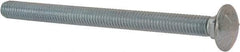 Value Collection - 3/8-16 UNC 5" Length Under Head, Standard Square Neck, Carriage Bolt - Grade 5 Steel, Zinc-Plated Finish - Exact Tool & Supply