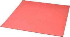 Made in USA - 12" Long, 12" Wide, 1/8" Thick, Buna-N Rubber Foam Sheet - 50 to 60 Durometer, Red, -20 to 180°F, 1,000 to 1,200 psi Tensile Strength, Stock Length - Exact Tool & Supply