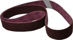 3M - 2" Wide x 72" OAL, Aluminum Oxide Abrasive Belt - Aluminum Oxide, Medium, Nonwoven, Series SC-BL - Exact Tool & Supply