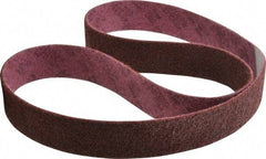 3M - 2" Wide x 60" OAL, Aluminum Oxide Abrasive Belt - Aluminum Oxide, Medium, Nonwoven, Series SC-BL - Exact Tool & Supply