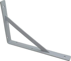 Knape & Vogt - 1,000 Lb Capacity, White Finish, L-Bracket - 12" Long, 8" High - Exact Tool & Supply