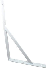 Knape & Vogt - 1,000 Lb Capacity, White Finish, L-Bracket - 16" Long, 10" High - Exact Tool & Supply