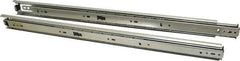 Knape & Vogt - 22" Slide Length, 22" Travel Length, Steel Precision Drawer Slide - 1/2" Wide, 1-13/16" High, 100 Lb Capacity at Full Extension, Chrome Finish - Exact Tool & Supply