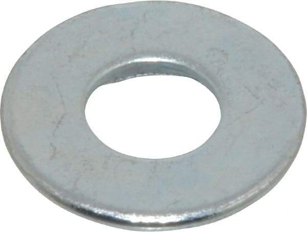 Value Collection - 3/8" Screw, Grade 2 Steel USS Flat Washer - 0.433" ID x 1.03" OD, 0.104" Thick, Zinc-Plated Finish - Exact Tool & Supply