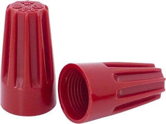 Ideal - 2, 14 to 4, 12 AWG, 600 Volt, Flame Retardant, Standard Twist on Wire Connector - Red, 221°F - Exact Tool & Supply