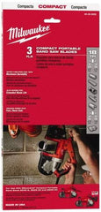 Milwaukee Tool - 2' 11-3/8" Long x 0.02" Thick, 14 Teeth per Inch, Portable Band Saw Blade - Bi-Metal Blade, High Speed Steel Teeth, Toothed Edge - Exact Tool & Supply