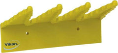 Vikan - 22 Lb, 6-1/2" Wide, 2-1/2" High, Polypropylene, Wall Bracket - 9-1/2" Long, 3 Holders - Exact Tool & Supply
