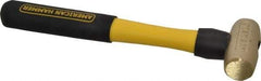 American Hammer - 1-1/2 Lb Head Nonmarring Mallet - 12" OAL, 11" Long Fiberglass Handle - Exact Tool & Supply