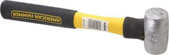 American Hammer - 2 Lb Head Nonmarring Mallet - 9-1/2" OAL, 8" Long Fiberglass Handle - Exact Tool & Supply
