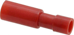 3M - 22 to 18 AWG Bullet Connector - 0.156" Bullet Diam, Red Nylon Insulation - Exact Tool & Supply