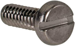 Value Collection - M1.6x0.35 Metric Coarse, 5mm Length Under Head Slotted Drive Machine Screw - Pan Head, Grade 18-8 & A2 Stainless Steel, Uncoated, Without Washer - Exact Tool & Supply
