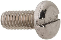 Value Collection - M2x0.40 Metric Coarse, 5mm Length Under Head Slotted Drive Machine Screw - Pan Head, Grade 18-8 & A2 Stainless Steel, Uncoated, Without Washer - Exact Tool & Supply