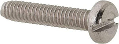Value Collection - M2x0.40 Metric Coarse, 10mm Length Under Head Slotted Drive Machine Screw - Pan Head, Grade 18-8 & A2 Stainless Steel, Uncoated, Without Washer - Exact Tool & Supply