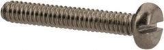Value Collection - M2x0.40 Metric Coarse, 12mm Length Under Head Slotted Drive Machine Screw - Pan Head, Grade 18-8 & A2 Stainless Steel, Uncoated, Without Washer - Exact Tool & Supply