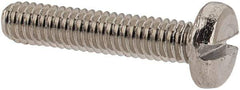 Value Collection - M2.5x0.45 Metric Coarse, 12mm Length Under Head Slotted Drive Machine Screw - Pan Head, Grade 18-8 & A2 Stainless Steel, Uncoated, Without Washer - Exact Tool & Supply