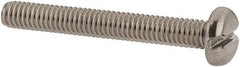 Value Collection - M2.5x0.45 Metric Coarse, 20mm Length Under Head Slotted Drive Machine Screw - Pan Head, Grade 18-8 & A2 Stainless Steel, Uncoated, Without Washer - Exact Tool & Supply