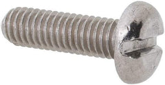Value Collection - M3x0.50 Metric Coarse, 10mm Length Under Head Slotted Drive Machine Screw - Pan Head, Grade 18-8 & A2 Stainless Steel, Uncoated, Without Washer - Exact Tool & Supply