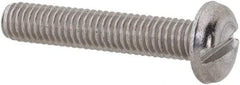 Value Collection - M3x0.50 Metric Coarse, 16mm Length Under Head Slotted Drive Machine Screw - Pan Head, Grade 18-8 & A2 Stainless Steel, Uncoated, Without Washer - Exact Tool & Supply