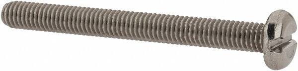 Value Collection - M3x0.50 Metric Coarse, 30mm Length Under Head Slotted Drive Machine Screw - Pan Head, Grade 18-8 & A2 Stainless Steel, Uncoated, Without Washer - Exact Tool & Supply