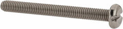 Value Collection - M3x0.50 Metric Coarse, 30mm Length Under Head Slotted Drive Machine Screw - Pan Head, Grade 18-8 & A2 Stainless Steel, Uncoated, Without Washer - Exact Tool & Supply
