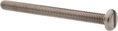 Value Collection - M3x0.50 Metric Coarse, 35mm Length Under Head Slotted Drive Machine Screw - Pan Head, Grade 18-8 & A2 Stainless Steel, Uncoated, Without Washer - Exact Tool & Supply