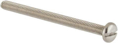 Value Collection - M3x0.50 Metric Coarse, 40mm Length Under Head Slotted Drive Machine Screw - Pan Head, Grade 18-8 & A2 Stainless Steel, Uncoated, Without Washer - Exact Tool & Supply