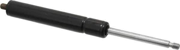 Value Collection - 0.24" Rod Diam, 0.59" Tube Diam, 100 Lb Capacity, Gas Spring - 7.5" Extended Length, 2" Stroke Length, Threaded End, Black Nitride Piston - Exact Tool & Supply