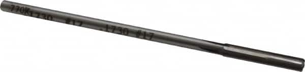 Made in USA - #17 Carbide-Tipped 4 Flute Chucking Reamer - Exact Tool & Supply