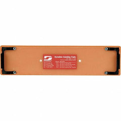 Dynabrade - 11 x 2-3/4" Rectangular Adhesive/PSA Backing Pad - File Board Sander Compatible, Clip Attachment, Nonvacuum Pad, 3/8" Thick, Medium Density - Exact Tool & Supply