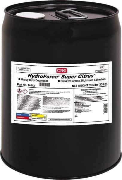 CRC - 5 Gal Bucket Cleaner/Degreaser - Liquid, Citrus - Exact Tool & Supply