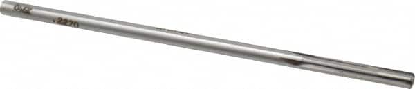 Made in USA - 0.222" Carbide-Tipped 4 Flute Chucking Reamer - Exact Tool & Supply