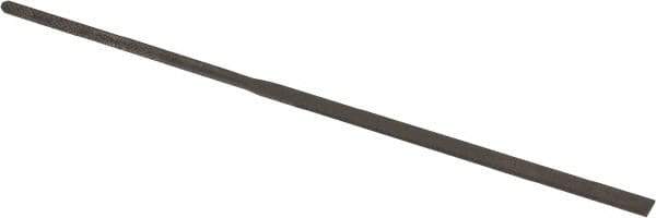 Grobet - 6-1/4" Needle Precision Swiss Pattern Round File - Round Handle - Exact Tool & Supply