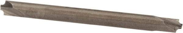 Value Collection - 1/32" Radius, 1/8" Mill Diam, 2 Flute Solid Carbide Corner Rounding End Mill - Double End, Uncoated, 1-1/2" OAL, 1/8" Shank Diam - Exact Tool & Supply