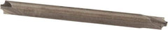 Value Collection - 1/32" Radius, 1/8" Mill Diam, 2 Flute Solid Carbide Corner Rounding End Mill - Double End, Uncoated, 1-1/2" OAL, 1/8" Shank Diam - Exact Tool & Supply