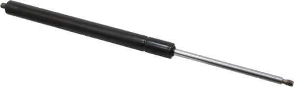 Value Collection - 0.24" Rod Diam, 0.59" Tube Diam, 40 Lb Capacity, Gas Spring - 12" Extended Length, 3.5" Stroke Length, Threaded End, Black Nitride Piston - Exact Tool & Supply
