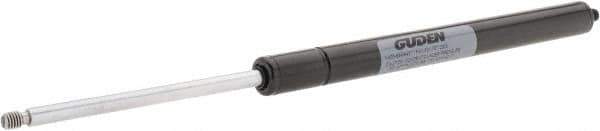 Value Collection - 0.24" Rod Diam, 0.59" Tube Diam, 100 Lb Capacity, Gas Spring - 12" Extended Length, 3.5" Stroke Length, Threaded End, Black Nitride Piston - Exact Tool & Supply