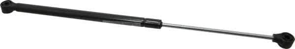 Value Collection - 0.24" Rod Diam, 0.59" Tube Diam, 30 Lb Capacity, Gas Spring - 17.18" Extended Length, 6.18" Stroke Length, Plastic Ball Socket, Black Nitride Piston - Exact Tool & Supply