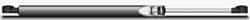 Value Collection - 0.235" Rod Diam, 0.591" Tube Diam, 20 Lb Capacity, Fixed Force Gas Spring - 9.58" Extended Length, 3.15" Stroke Length, Plastic Ball Socket, Black Nitrate Coated Piston - Exact Tool & Supply